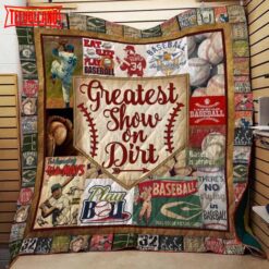 Baseball Greatest Show On Dirt 3D Quilt Blanket