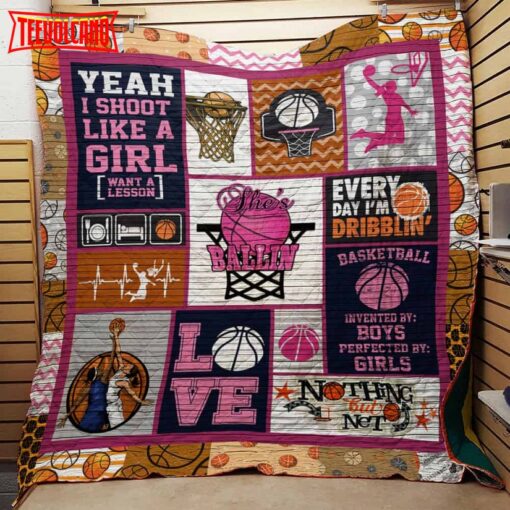 Basketball 3D Customized Quilt Blanket