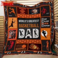 Basketball Dad 3D Customized Quilt Blanket