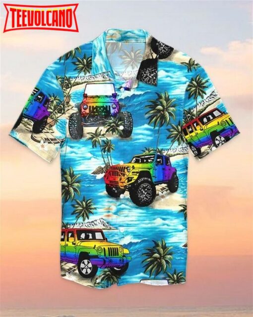 Beach Shirt Hawaii Shirt Jee Car Lgbt Beach , Aloha Shirt For Gaymer