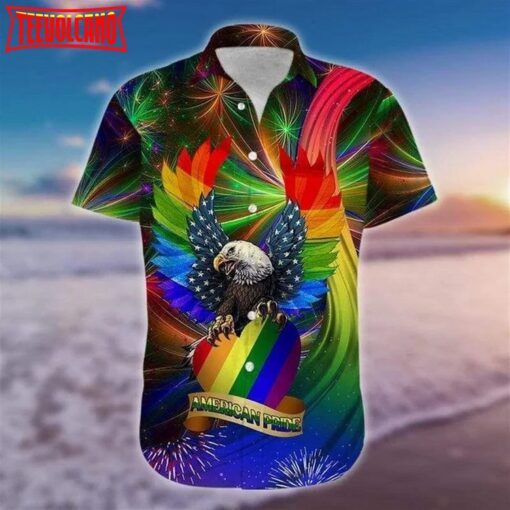 Beach Shirt Hawaii Shirt Lgbt American Pride, Aloha Shirt, Gay Hawaiian Shirts