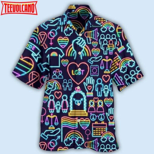 Beach Shirt Lgbt Pride Hawaiian Shirt, Pride Hawaiian Shirt, Gay Hawaiian Shirts