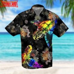 Beach Shirt Turtle Lgbt Hawaii Shirt, Aloha Shirt, Gay Pride Hawaiian Shirt