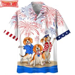 Beagle Hawaiian Shirts For Independence Day Happy 4Th Of July Aloha Beach Shirts