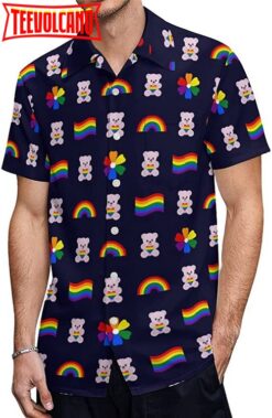 Bear Pride Hawaiian Shirt, Rainbow Pride Hawaii Tshirt, Aloha Lgbtq Beaach Pride Shirt