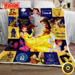 Beauty And The Beast Disney Blanket Gift For Fans Movie Disney