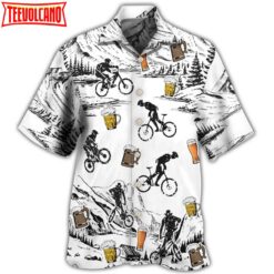 Beer I Like Beer And Moutain Bikes Hawaiian Shirt Men Women