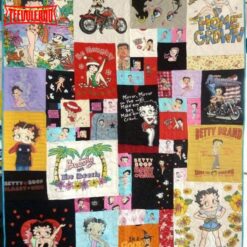 Bettyboop 3D Customized Quilt Blanket