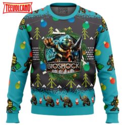 Big Daddy Bioshock v2 Ugly Christmas Sweater