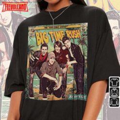 Big Time Rush ComicBook Art Boyfriend Btr Album World Tour Concert T Shirt