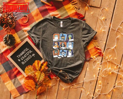 Bluey Shirt Kids, Bluey Trick Or Treat Shirt, Happy Halloween Shirt