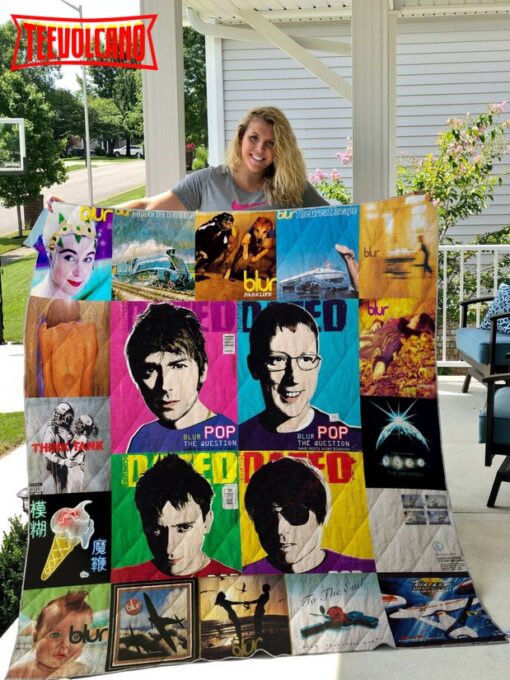 Blur 3D Customized Quilt Blanket