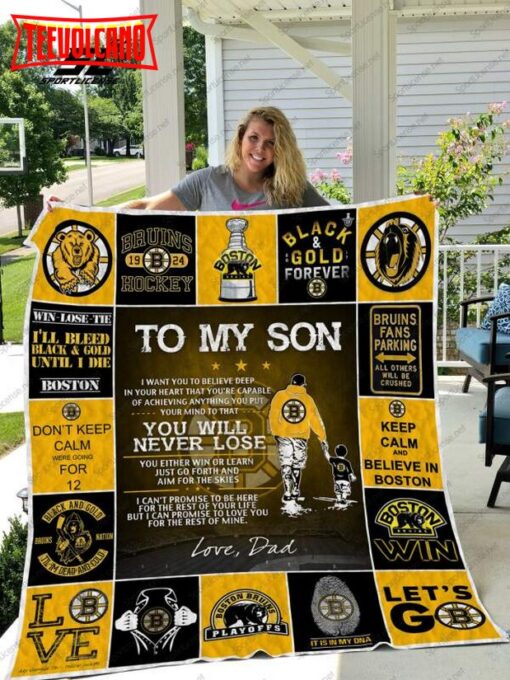 Boston Bruins 3D Customized Quilt Blanket