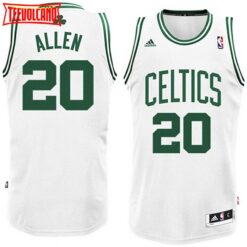 Boston Celtics Ray Allen White Throwback Jersey