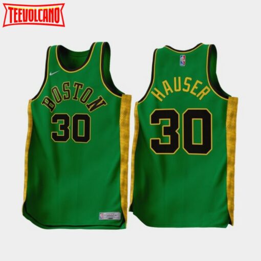 Boston Celtics Sam Hauser 2022-23 Earned Edition Jersey Green