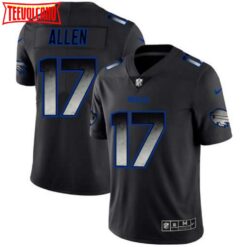 Buffalo Bills Josh Allen Black Smoke Fashion Limited Jersey