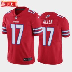 Buffalo Bills Josh Allen Red Color Rush Limited Jersey