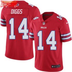 Buffalo Bills Stefon Diggs Red Color Rush Limited Jersey