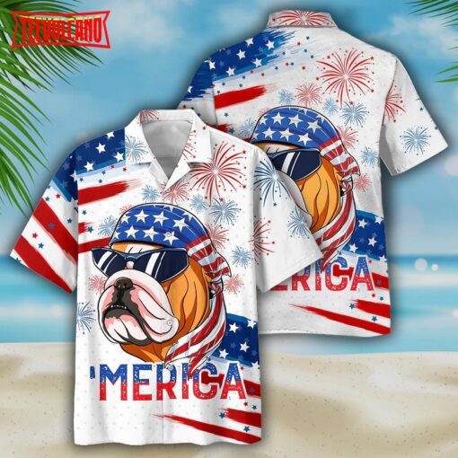 Bulldog Hawaiian Shirt, Independence Day Is Coming Aloha Beach Shirts