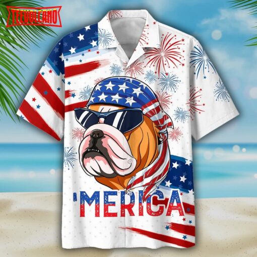 Bulldog Hawaiian Shirt, Independence Day Is Coming Aloha Beach Shirts