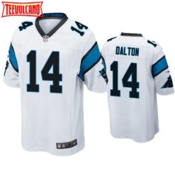 Carolina Panthers Andy Dalton White Game Jersey