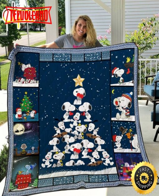 Cartoon Character Snoopy Christmas Tree  Snoopy Blanket Christmas