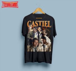 Castiel Shirt TV Series 90s Supernatural Tshirt Vintage Graphic T Shirt