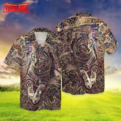 Cat 3D All Over Printed Hawaiian Shirts, Cat Hawaiian Shirt, Pet Hawaiian Shirt