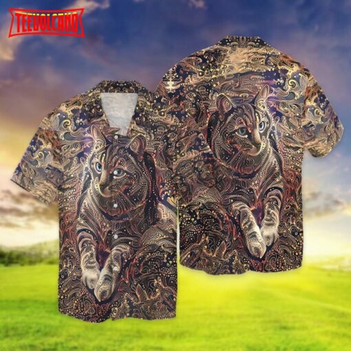 Cat 3D All Over Printed Hawaiian Shirts, Cat Hawaiian Shirt, Pet Hawaiian Shirt