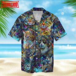 Cat On Hawaiian Shirts, Many Cats Hawaiian Shirts, Hawaiian Shirts Full Of Cat