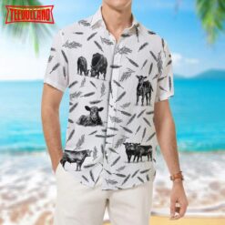 Cattle Pattern – Hawaiian Shirt, Unisex Aloha Short Sleeve Casual Shirt