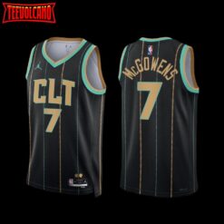 Charlotte Hornets Bryce McGowens 2022-23 Black City Edition Jersey