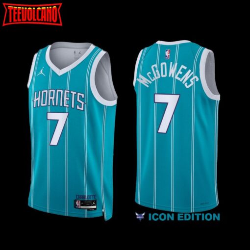 Charlotte Hornets Bryce McGowens 2022-23 Icon Edition Jersey Teal