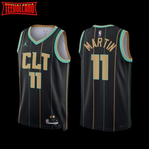 Charlotte Hornets Cody Martin 2022-23 Black City Edition Jersey