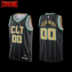 Charlotte Hornets Custom 2022-23 City Edition Jersey Black