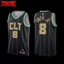 Charlotte Hornets Dennis Smith Jr. 2022-23 Black City Edition Jersey