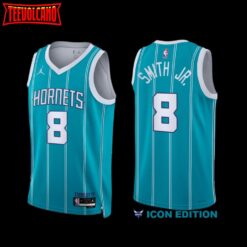 Charlotte Hornets Dennis Smith Jr. 2022-23 Icon Edition Jersey Teal