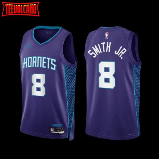 Charlotte Hornets Dennis Smith Jr. 2022-23 Purple Statement Edition Jersey