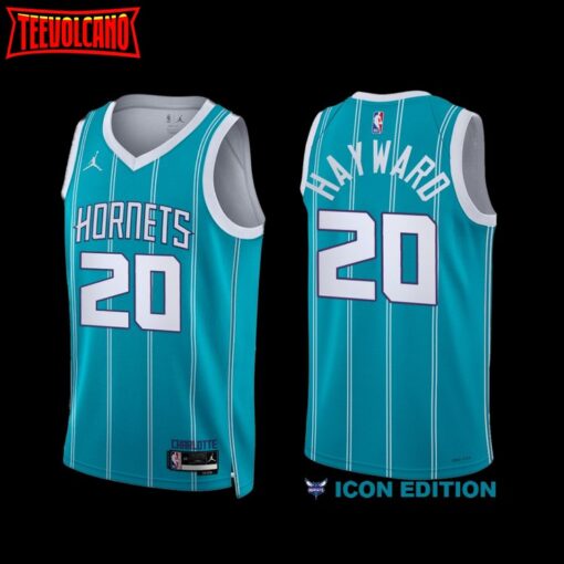 Charlotte Hornets Gordon Hayward 2022-23 Icon Edition Jersey Teal