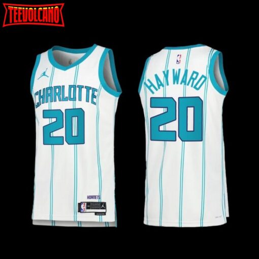 Charlotte Hornets Gordon Hayward 2022-23 White Association Edition Jersey