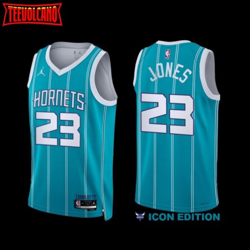 Charlotte Hornets Kai Jones 2022-23 Icon Edition Jersey Teal