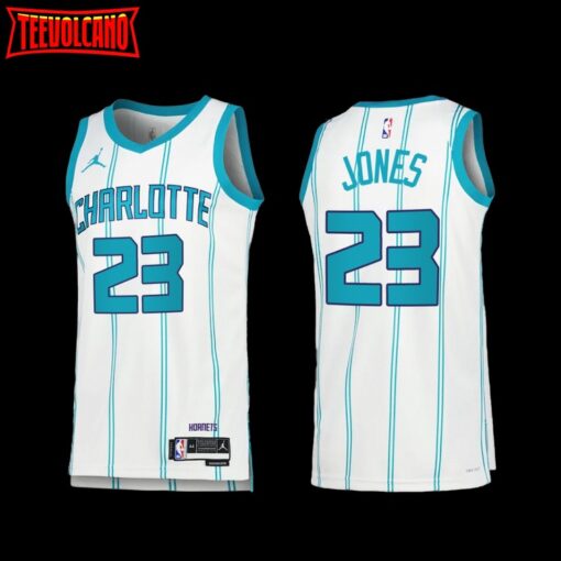 Charlotte Hornets Kai Jones 2022-23 White Association Edition Jersey