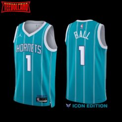 Charlotte Hornets LaMelo Ball 2022-23 Icon Edition Jersey Teal