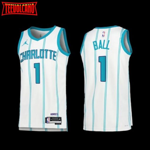 Charlotte Hornets LaMelo Ball 2022-23 White Association Edition Jersey