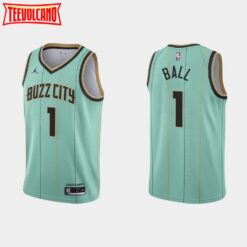 Charlotte Hornets LaMelo Ball Mint Green City Edition Jersey