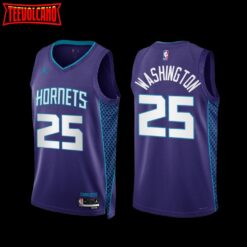 Charlotte Hornets P.J. Washington 2022-23 Purple Statement Edition Jersey