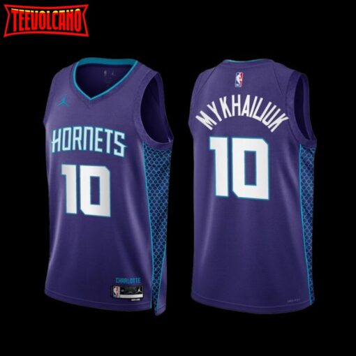 Charlotte Hornets Svi Mykhailiuk 2022-23 Statement Edition Jersey Purple