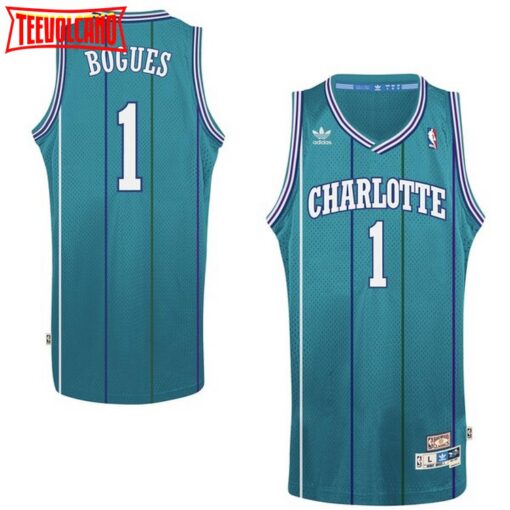 Charlotte Hornets Tyrone Muggsy Bogues Green Throwback Jersey