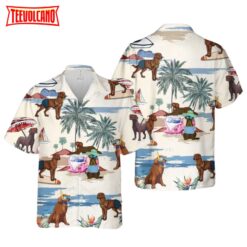 Chesapeake Bay Retriever Summer Beach Hawaiian Shirt, Cool Hawaii Shirt