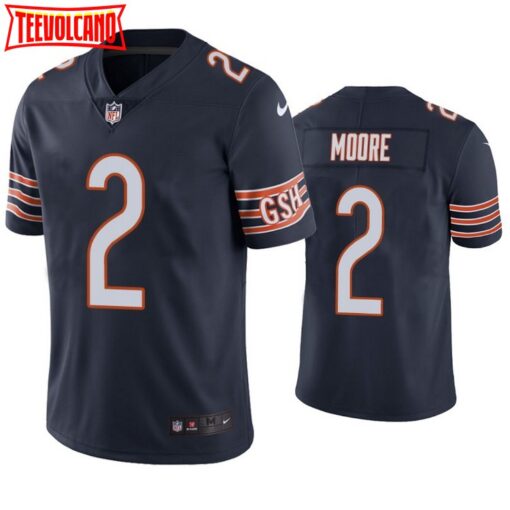 Chicago Bears D.J. Moore Navy Limited Jersey